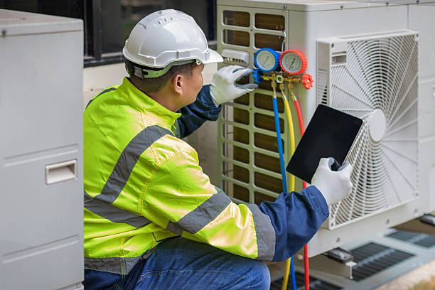 Professional Heat Pump Repair technician working in Lambertville, NJ